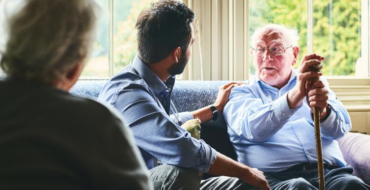 Man in a care home